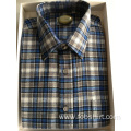 Flannel Cotton Plaid Fabric Business Shirt